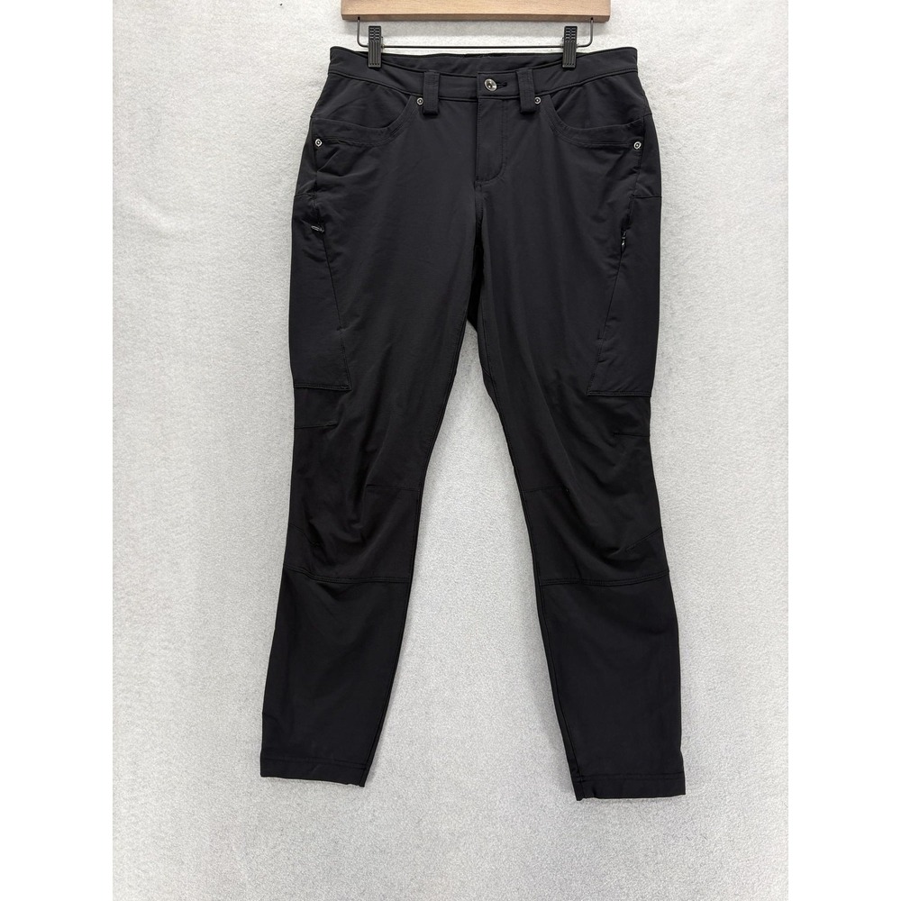 Duluth Flexpedition Pants Womens 8 Short Black Four Way Stretch Water Repellent